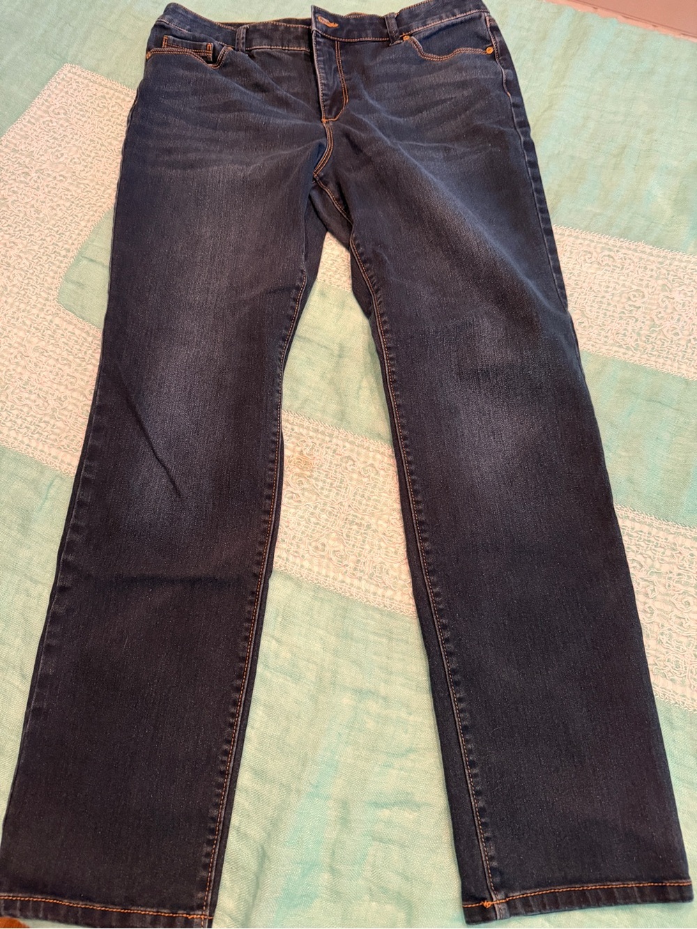 Bandolino Classic Dark Blue Women's Straight-Leg Jeans